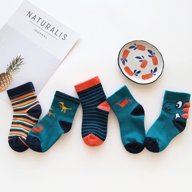 Set Tất Len Cổ Cao Bé Trai Bé Gái