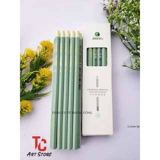BÚT CHÌ THAN MARIE'S C7360 ( Thân Gỗ Cứng, Lõi Than Nén)