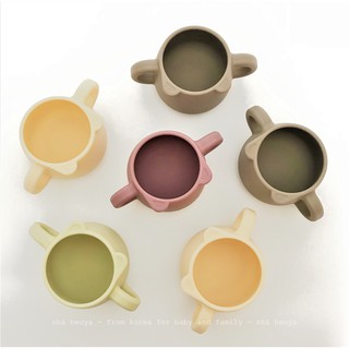 <có sẵn> CỐC NƯỚC SILICON CHO BÉ GẤU BLUEMAMA MODUI