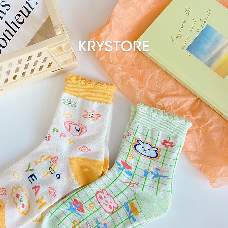 Tất nữ cao cổ hình dễ thương phong cách Hàn Quốc CB07