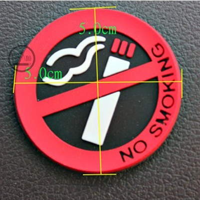 Logo No Smoking dán taplo xe hơi