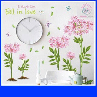 (HCM) Decal dán tường hoa mùa xuân màu hồng - - PVC vinyl - decalhcm