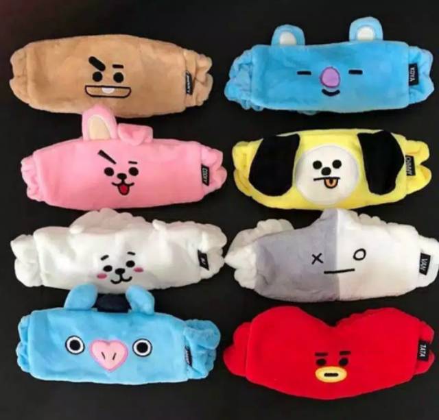 1 Băng Đô Rửa Mặt In Hình Bt21 Dễ Thương Cho Nữ