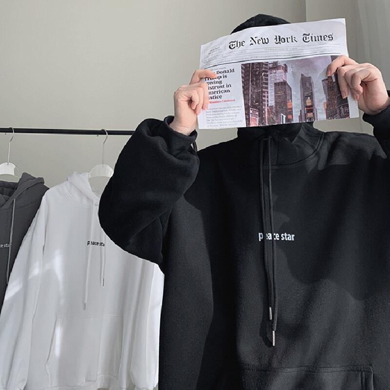 Áo hoodie đơn giản phù hợp nam nữCODmũ len