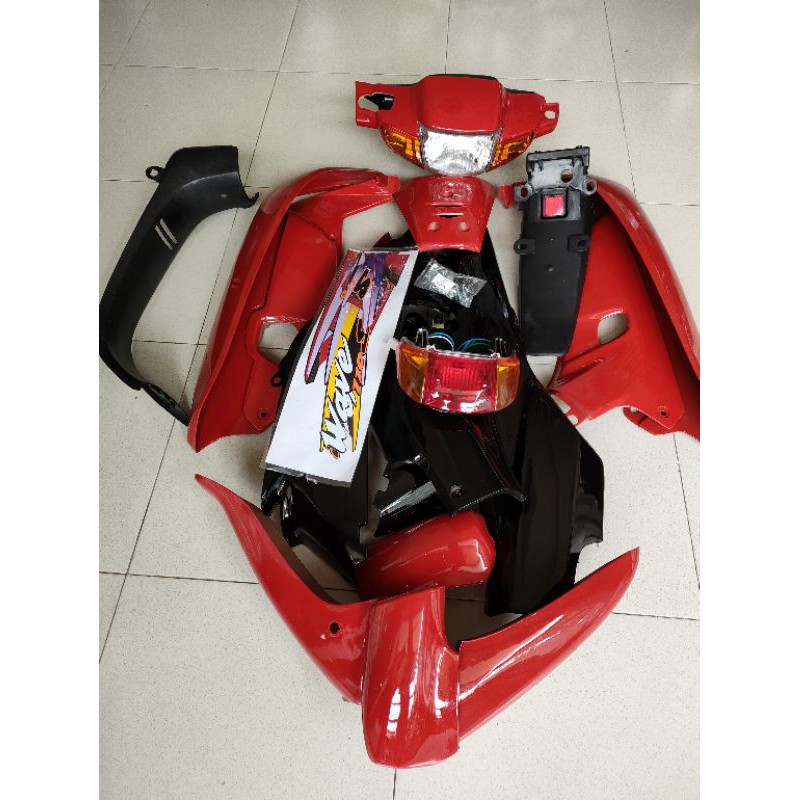 Dàn áo wave 110 đỏ đen nhựa ABS