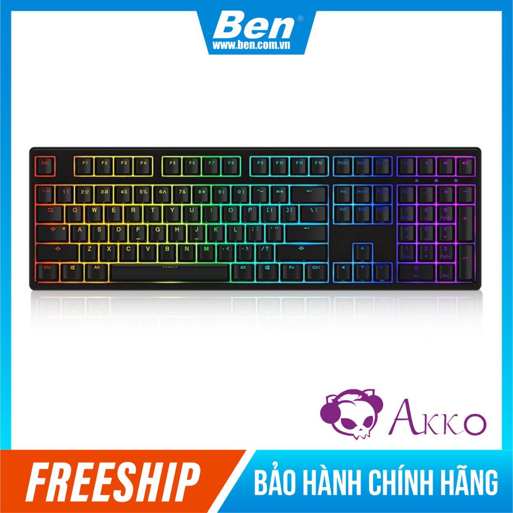 Bàn phím gaming AKKO 3108S RGB Pro Black (Cherry Switch) - Cổng USB