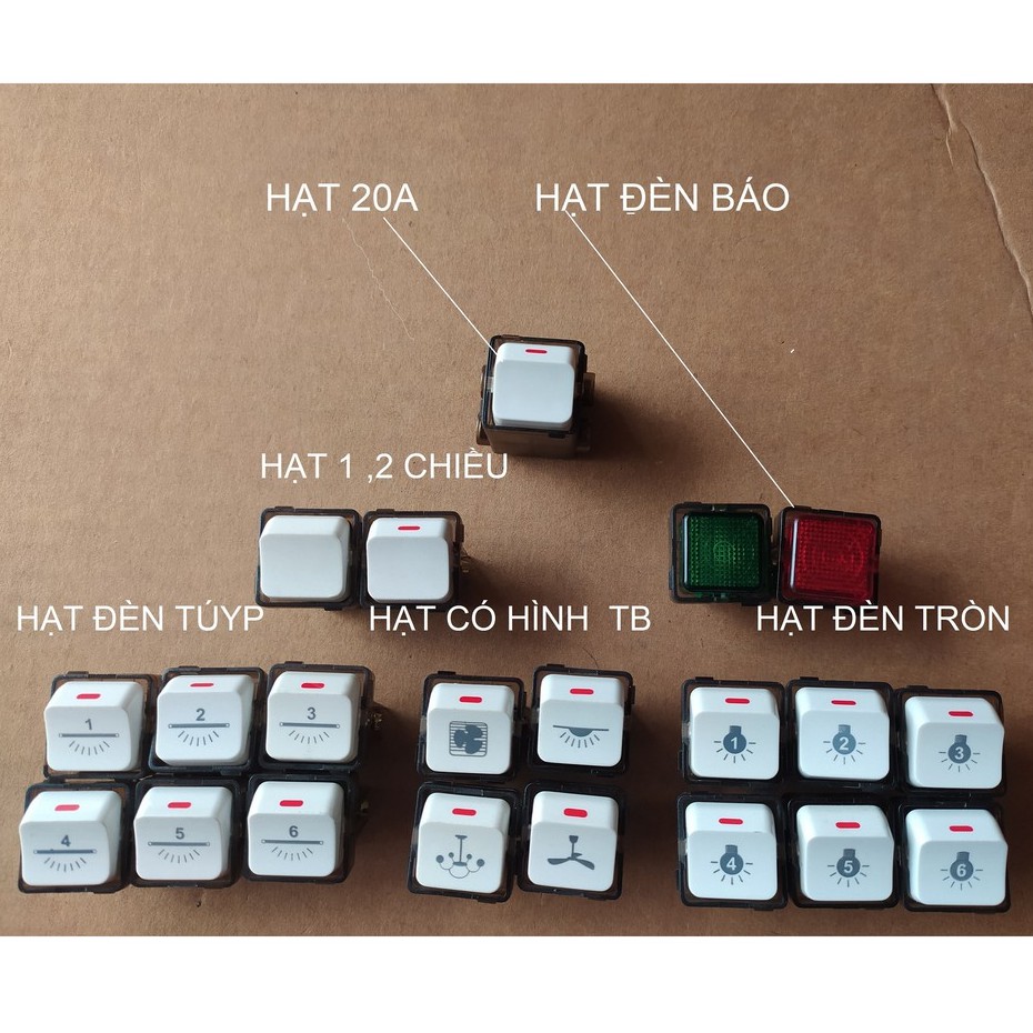 CÔNG TẮC  HÌNH QUẠT - ĐÈN.