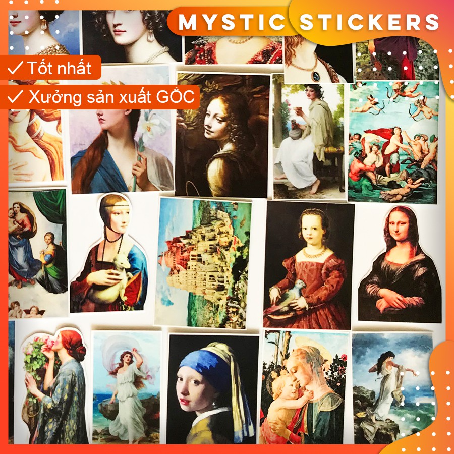 [HỘI HOẠ PHỤC HƯNG] 51 Sticker chống nước/ trang trí ,dán xe laptop mũ bảo hiểm vali...
