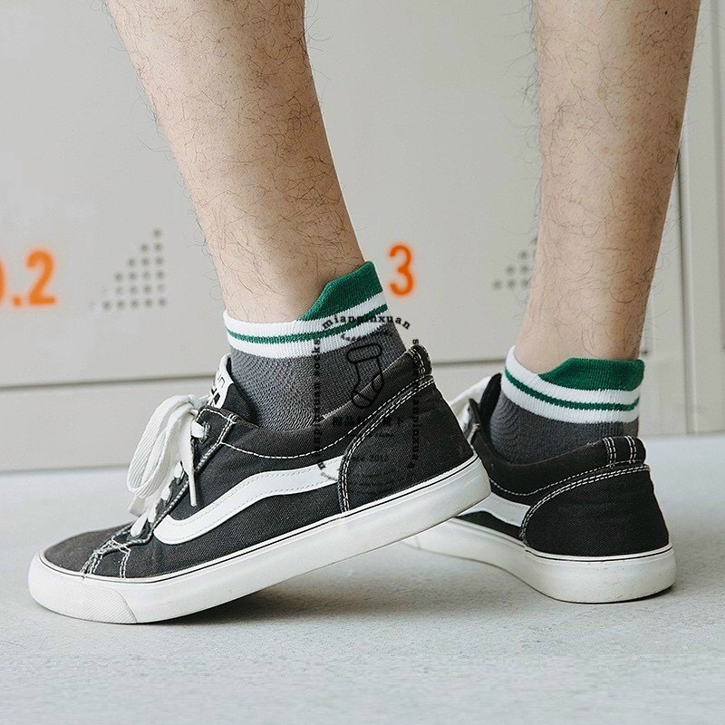 Combo5-10 Tất nam cổ ngắn, thấm hút mồ hôi, thoáng khí chống hôi chân, kiểu dáng trẻ trung năng động