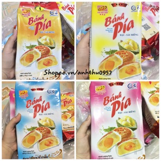 Bánh Pía TÂN HUÊ VIÊN đặc sản Sóc Trăng chay-mặn nhân đậu xanh-sầu riêng-trứng muối