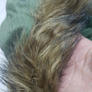 Áo khoác kaki mũ lông cho bé