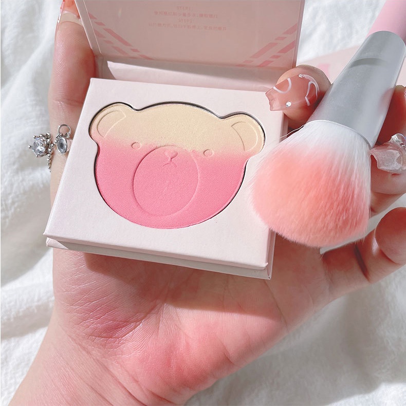 Phấn Má Hồng KAKASHOW Pink Bear Series Gradient Blush