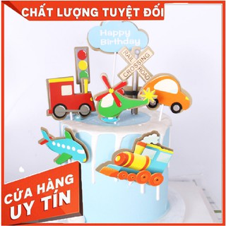 Topper trang trí bánh kem [ HÀNG MỚI VỀ ] Set cắm hoạt hình phụ kiện trang trí bánh kem, đồ trang trí bánh