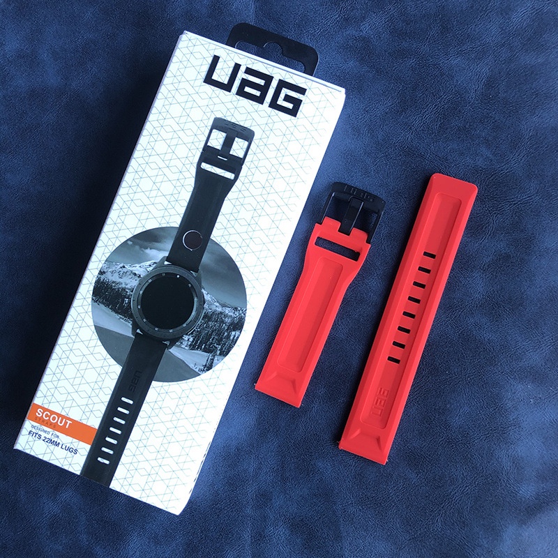 Dây Đeo Silicon UAG Cho Đồng Hồ Thông Minh Samsung Galaxy Watch 3 4 5 / Huawei Watch GT2/3 42mm/46mm 20mm/22mm
