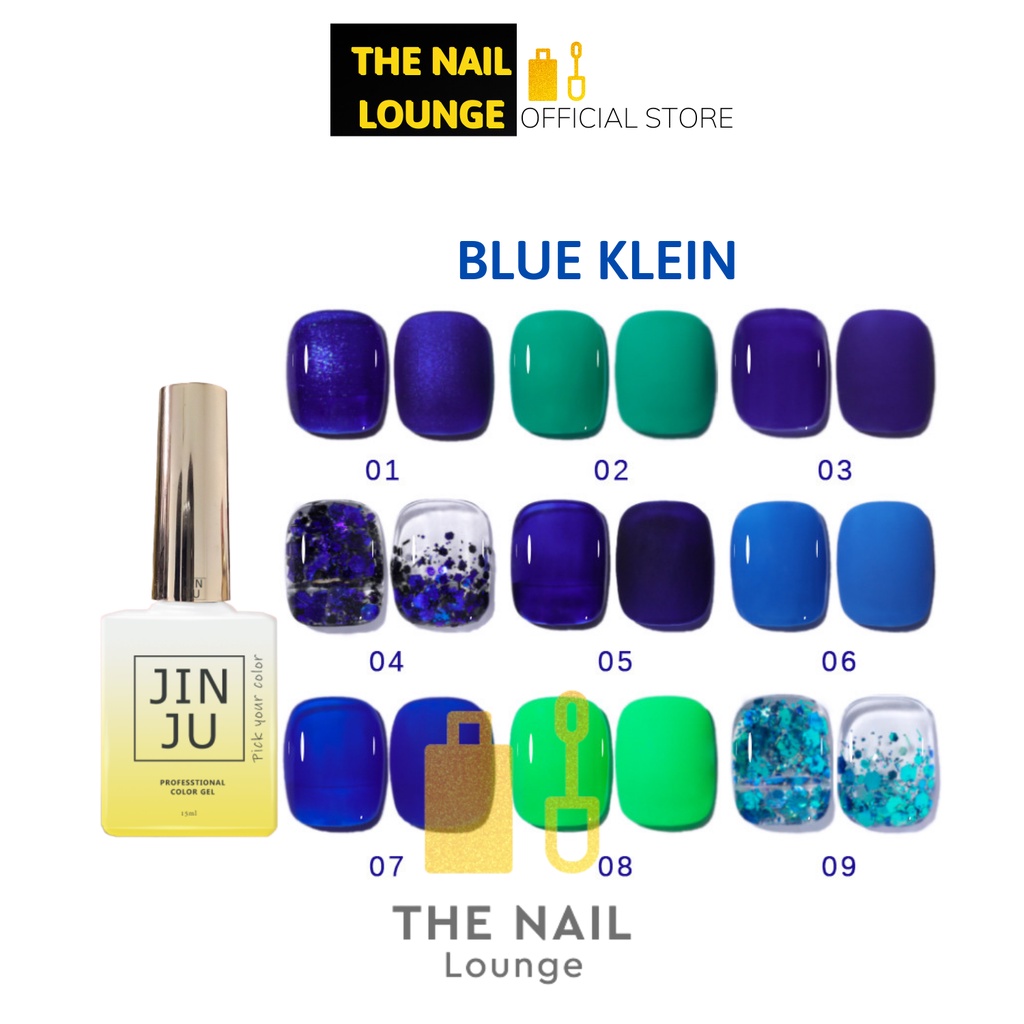 Sơn gel JINJU xanh KLIEN chai 15ml chính hãng