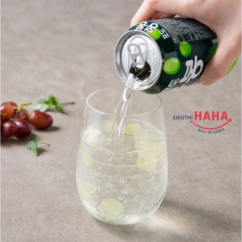Nước nho xanh hàn quốc lon 238ml HAITAI [해태] 포도봉봉