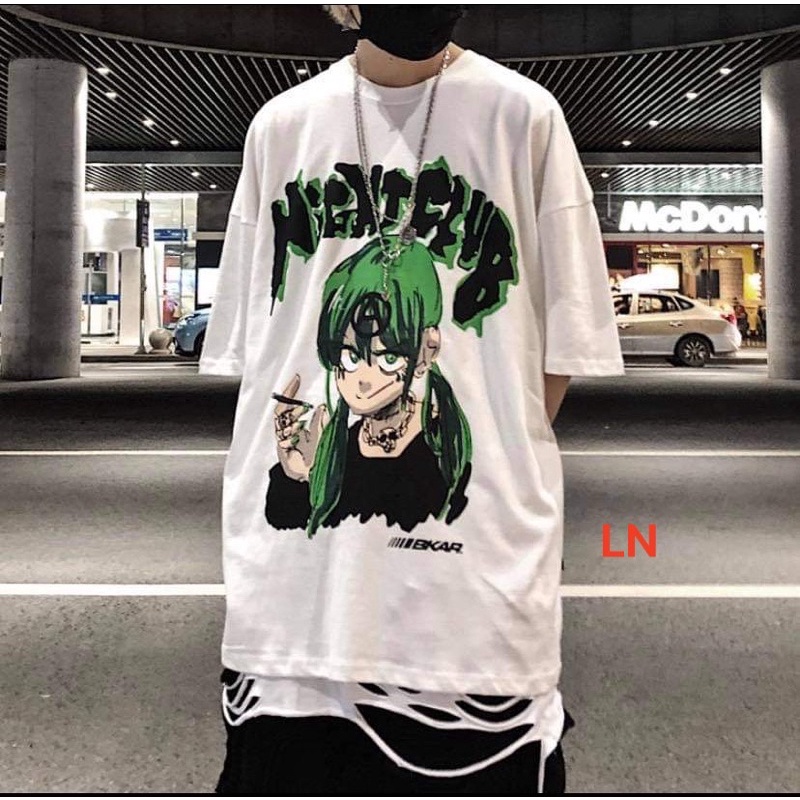 Áo phông cậu bé tóc xanh chữ A TH6