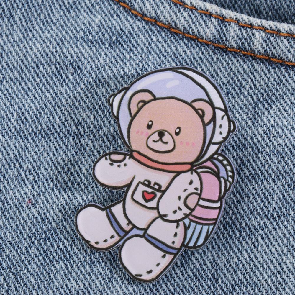 Ghim Cài Áo Chống Ánh Sáng Thiết Kế Hoạt Hình Dễ Thương Cho Nữ