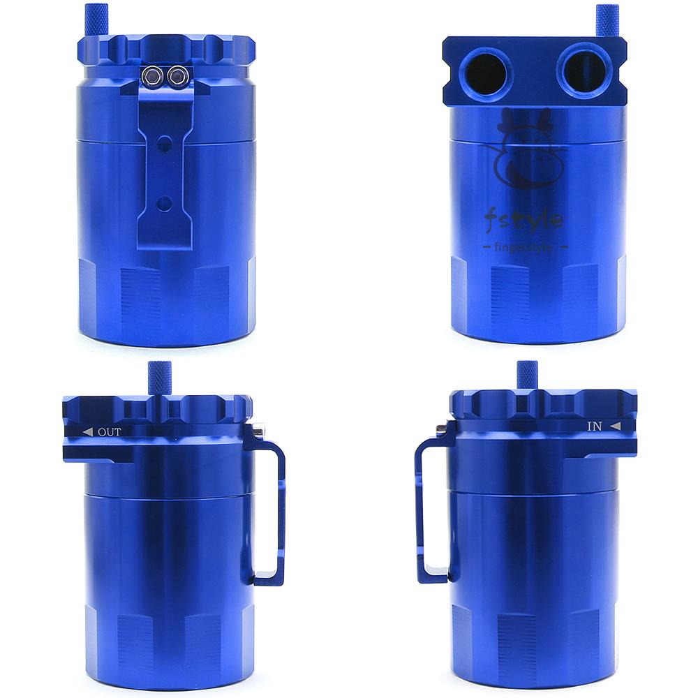 Oil Catch Can Tank with Breather Tank Reservoir Filter Baffled Aluminum Universal OCC025
