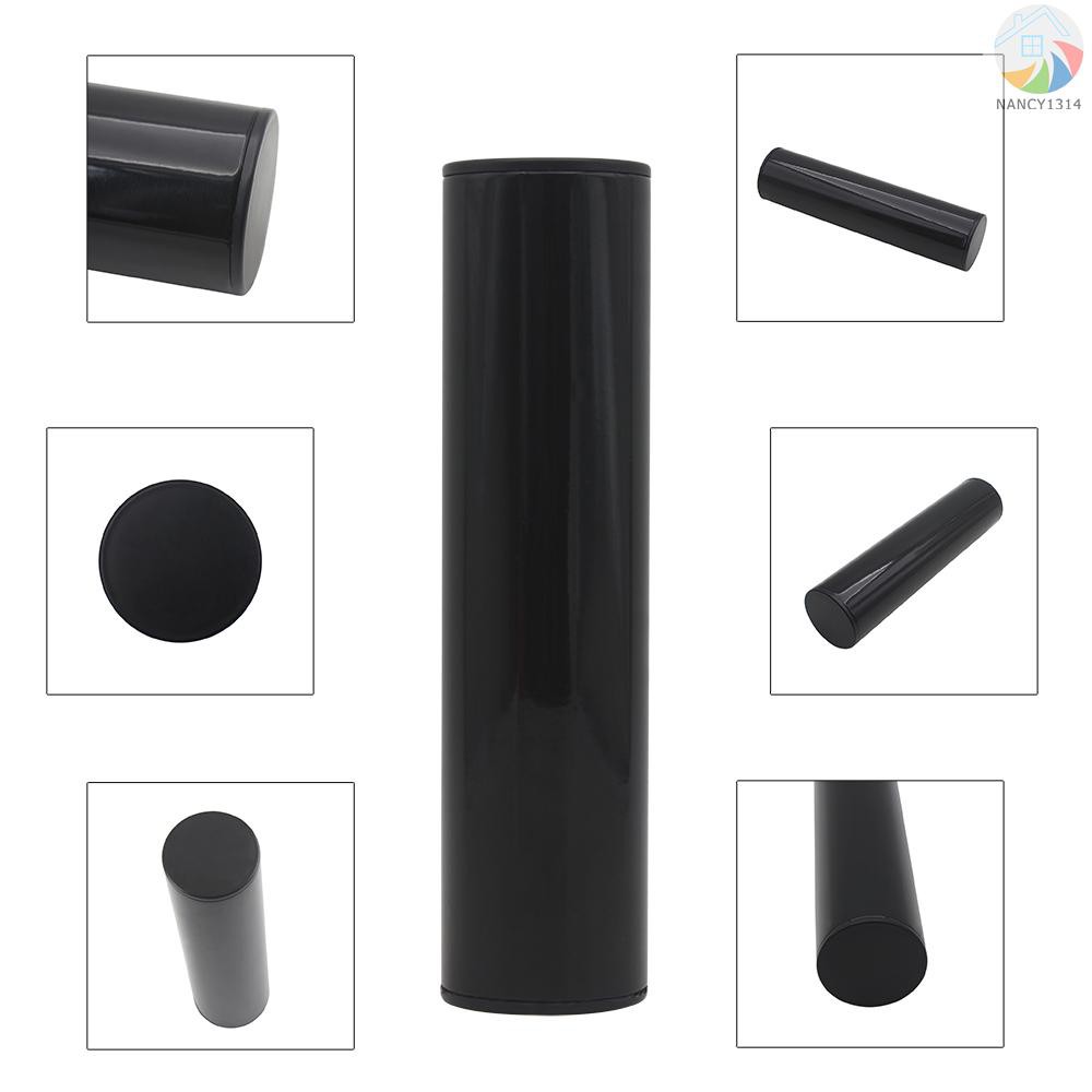 ♫Professional Stainless Steel Cylinder Sand Shaker Rhythm Musical Instruments Metal Hand Percussion Black