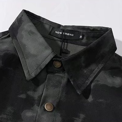 Áo Sơ Mi Tay Lửng Họa Tiết Rằn Ri Thời Trang Hàn Quốc Sành Điệu Cho Nam