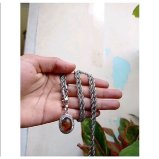 Dây chuyền mặt đá mã não đỏ katilayu