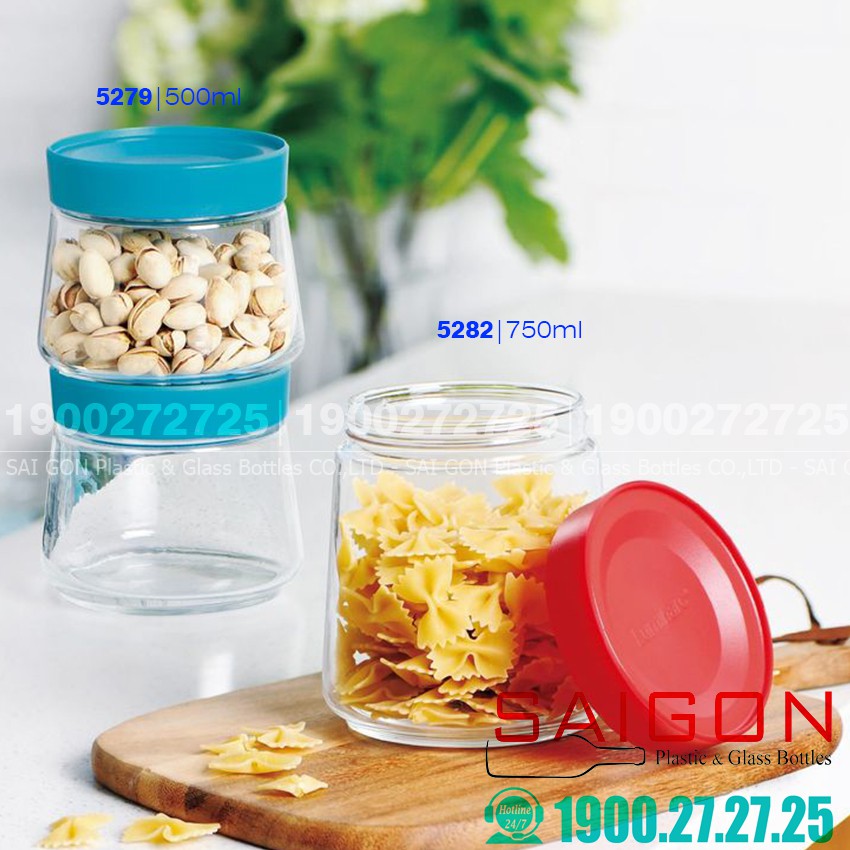 Hũ thủy tinh Luminarc Swing 500ml , 750ml | Thủy tinh Cao cấp , Tùy Chọn Dung Tích