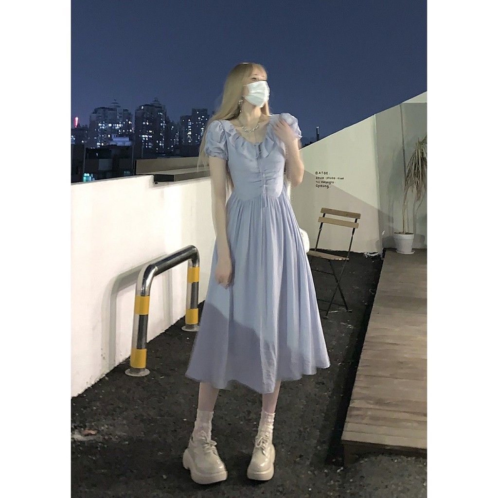 Đầm Dài Tay Ngắn Thời Trang Mùa Hè Dành Cho Nữ