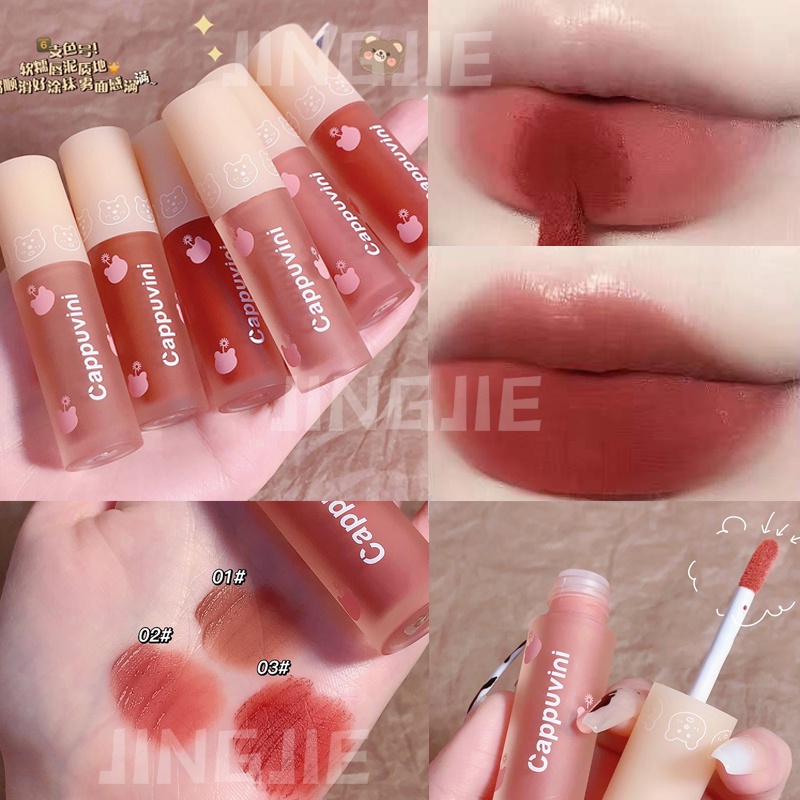 Cappuvini® Son Lì Chống Thấm Nước Không Phai Màu Trang Điểm Năm Mới