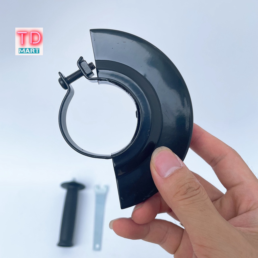 Bộ Tay Cầm, Khóa Mở Và Tấm chắn bảo vệ cho máy mài, máy cắt 100mm