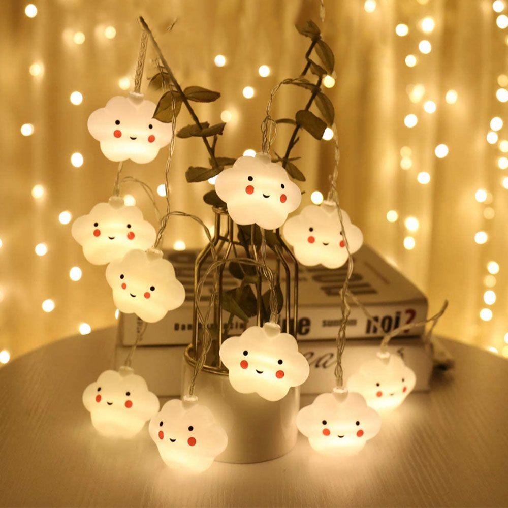 Dây Đèn LED Hình Đám Mây Dễ Thương Dùng Trang Trí Giáng Sinh