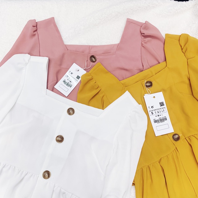 Áo voan peplum