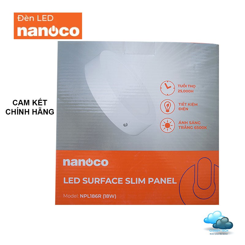 Đèn LED Panel Ốp Trần Nổi Loại Tròn 18W - Chính Hãng NANOCO | BigBuy360 - bigbuy360.vn