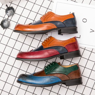Noble vintage leather shoes for men