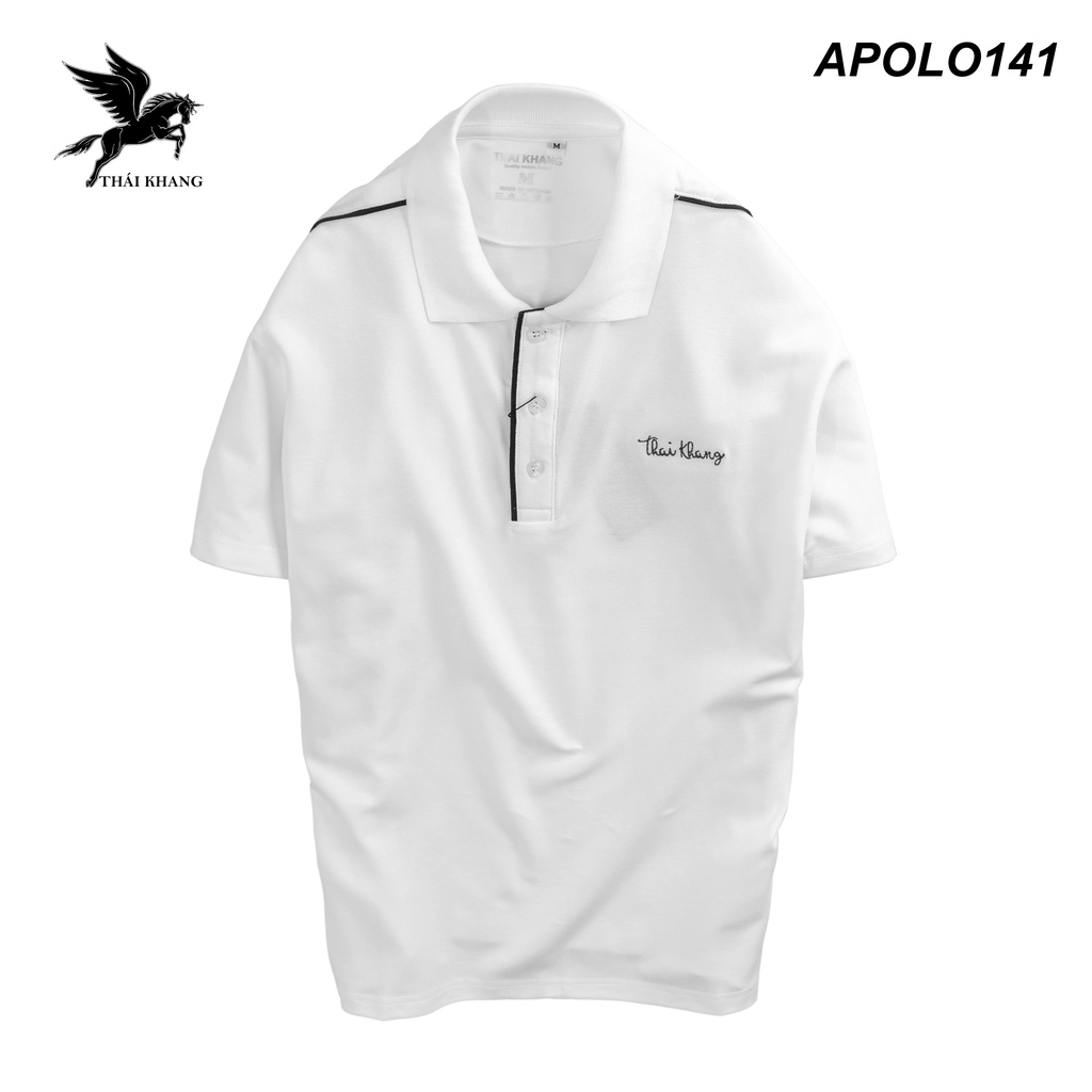 Áo thun polo nam THÁI KHANG vải cá sấu nhập khẩu mịn mặc thoải mái APOLO14
