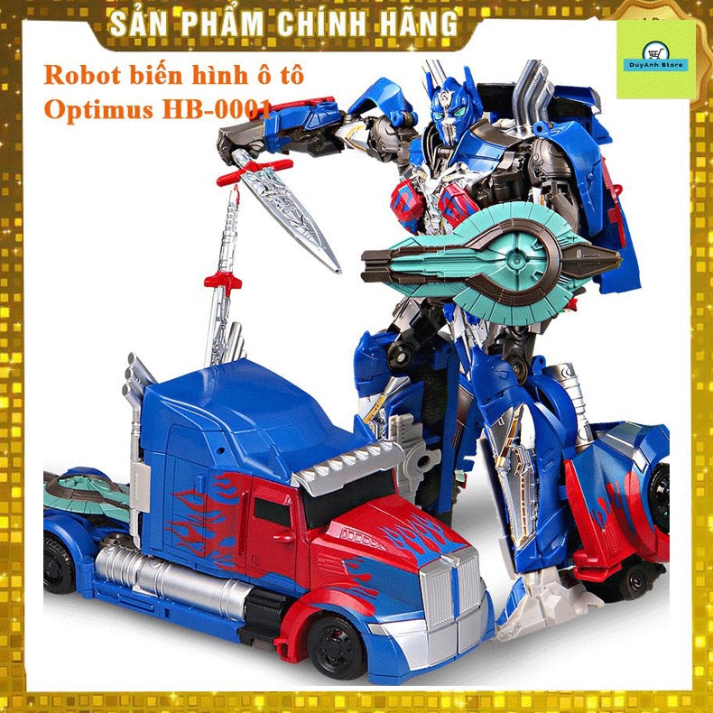 Robot biến hình Transformer Full mẫu Optimus nhựa ABS cao cấp- Món quà tặng bé yêu