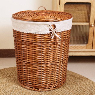 Tủ đựng quần áo bằng mây có nắp đậygiỏ lớn,Hộp đựng quần áo đa năng