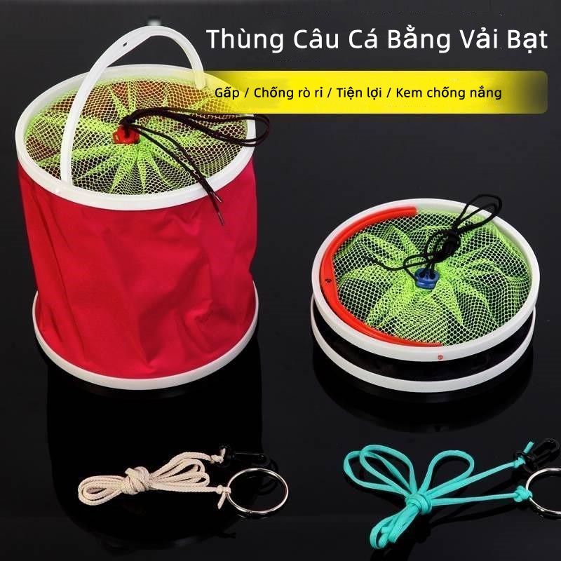 Xô Đựng Cá Có Thể Gấp Gọn Đa Năng Tiện Dụng