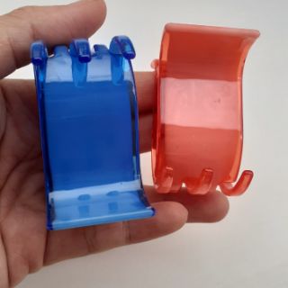Kẹp tóc 5 răng màu bóng trong