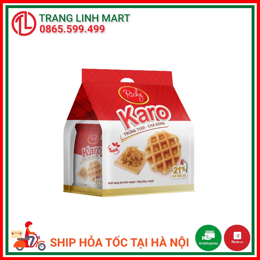 Bánh trứng tươi chà bông Karo gói 156g