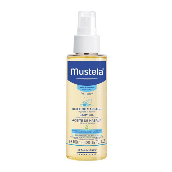 Mustela Dầu Massage Cho Trẻ Sơ Sinh & Em Bé Baby Oill 100ml