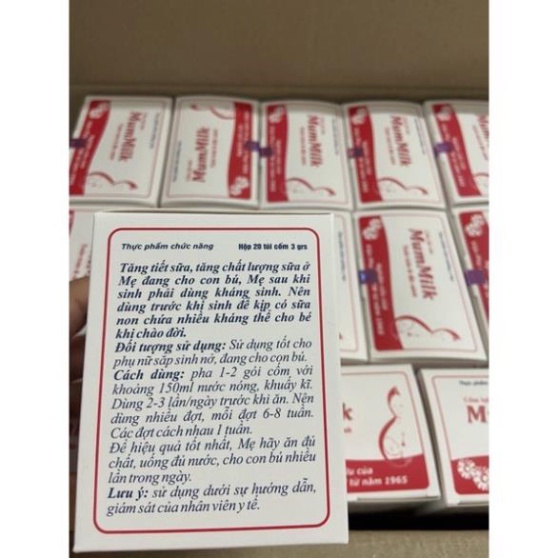 Cốm lợi sữa mummilk Gold chính hãng🧡có tem mã vạch🧡sữa đặc mát thơm bé tăng kí tốt-hàng chính hãng- hộp 20 gói