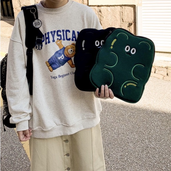 Túi Đựng laptop Họa Tiết Gấu Dễ Thương 13 10 11 inch