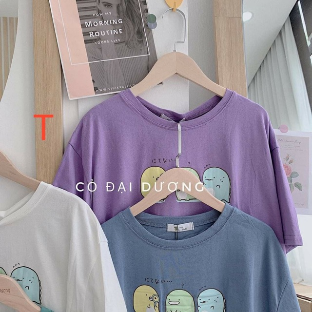 Áo 3 con vật chữ Nhật in ngực tici TTM978