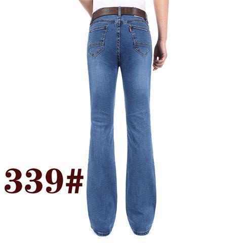 Quần Jeans Dài Ống Loe Lưng Cao Co Giãn Phong Cách Hàn Quốc Thời Trang Mùa Xuân Mới Cho Nam
