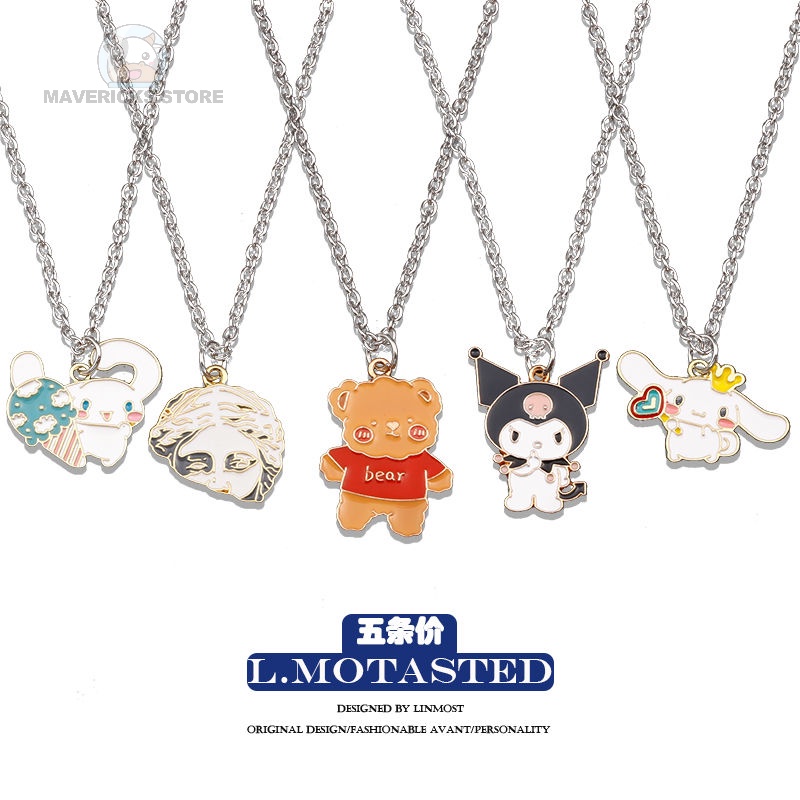 Dây chuyền mặt hình hoạt hình Kuromi cho nam và nữ