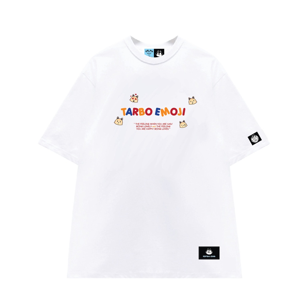 TARBO TEE EMOJI ÁO THUN TAY NGẮN NAM NỮ Outfit Cotton 4 Chiều Local Brand