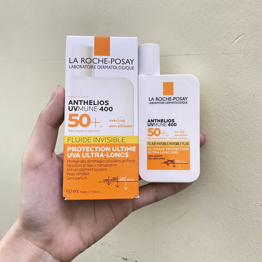 Kem Chống Nắng La Roche Posay Anthelios Fluide Invisible SPF 50+ Bản không mùi