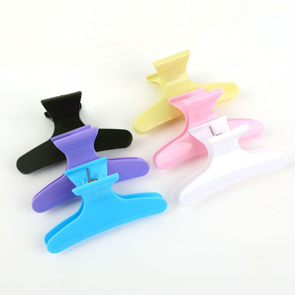 Kẹp Tóc Cá Mập Lớn Màu Đen / Trắng / Vàng / Hồng / Tím / Hồng / Tím Chống Thấm Nước Trọng Lượng Nhẹ Dùng Để Tạo Kiểu Tóc Trong Salon