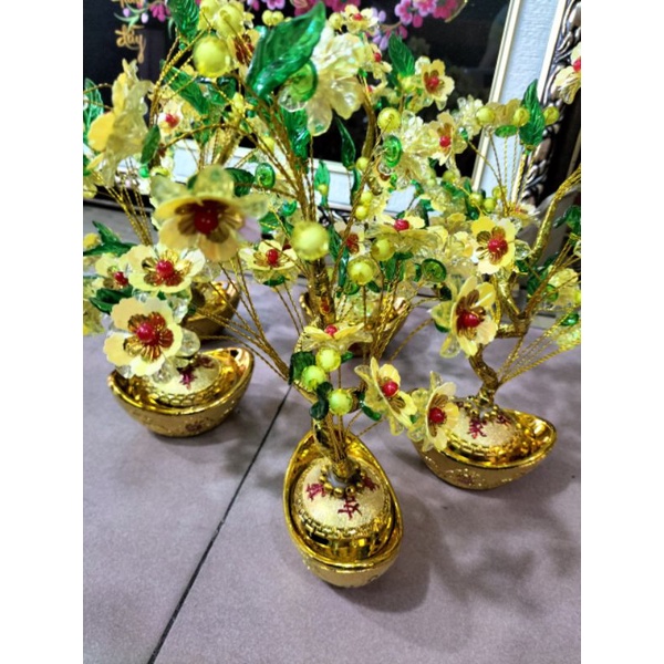 Sỉ 5 cây cành vàng lá ngọc trưng bàn Thần Tài, chiêu tài lộc